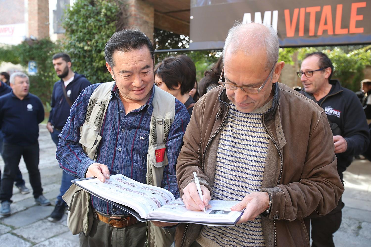 The "Beyond the Lens” exhibition Opening Ceremony at the “Ex Distillery Lo Stellino” with Hans-Martin Doelz