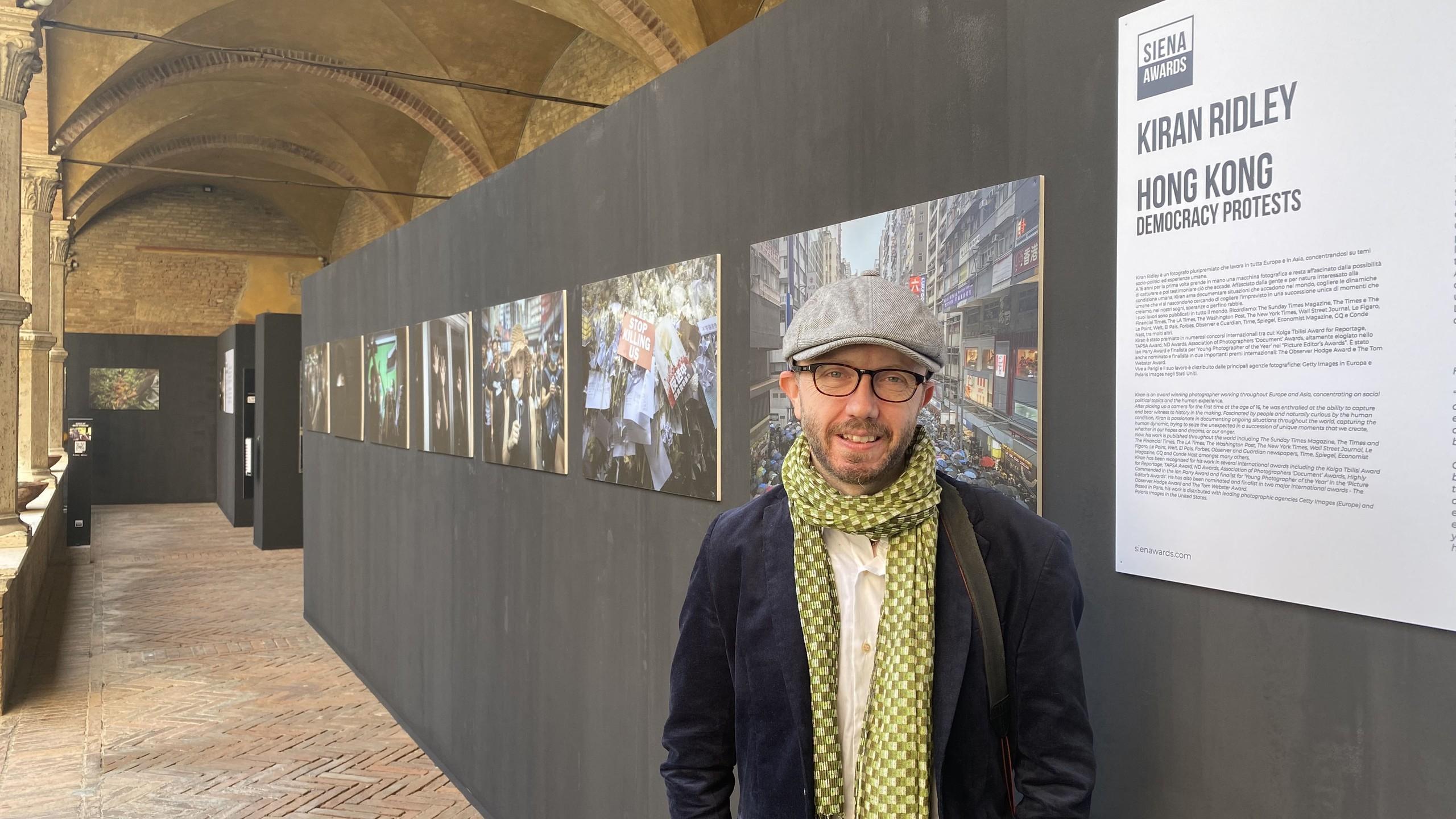 Exhibition "Hong Kong Democracy Protests" by Kiran Ridley at Chiostro Basilica di San Domenico