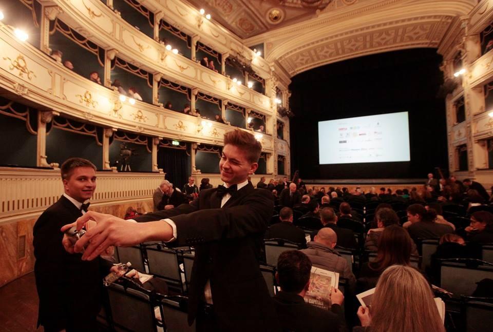 Mateusz Piesiak during the Awards Ceremony at the Teatro dei Rozzi