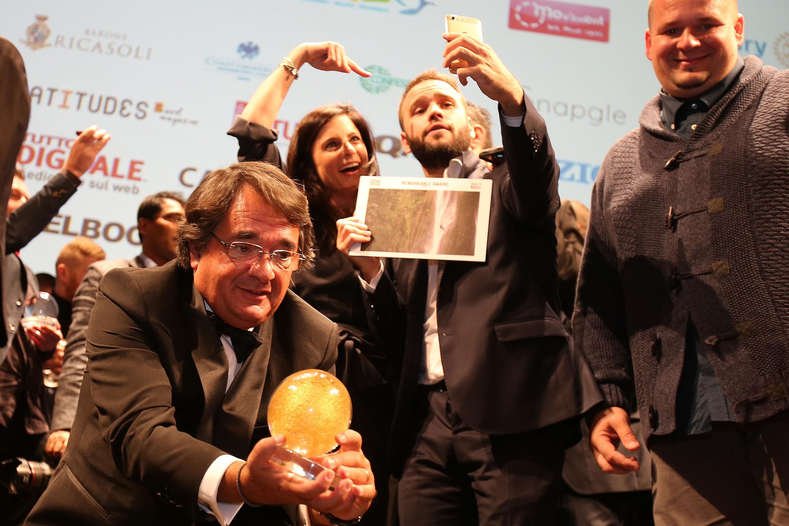 Group photo during the Awards Ceremony at the Teatro dei Rozzi