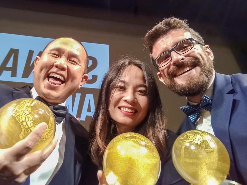 Group photo during the Awards Ceremony at the Teatro dei Rozzi