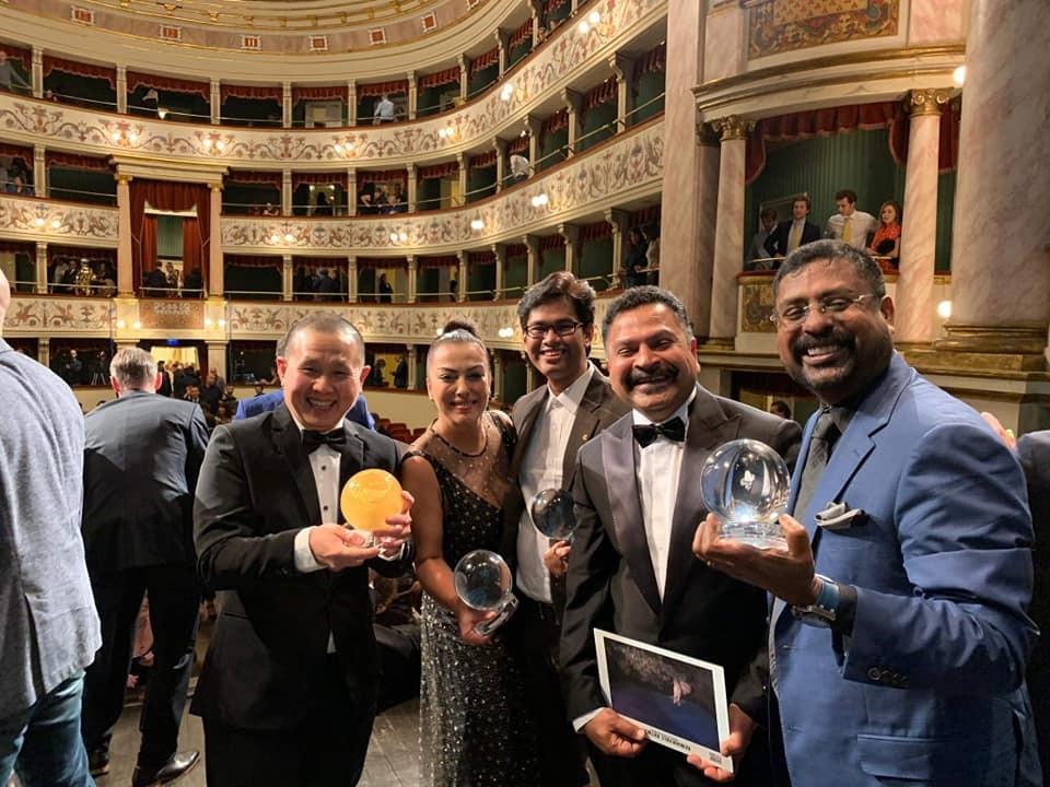 Group photo during the Awards Ceremony at the Teatro dei Rozzi